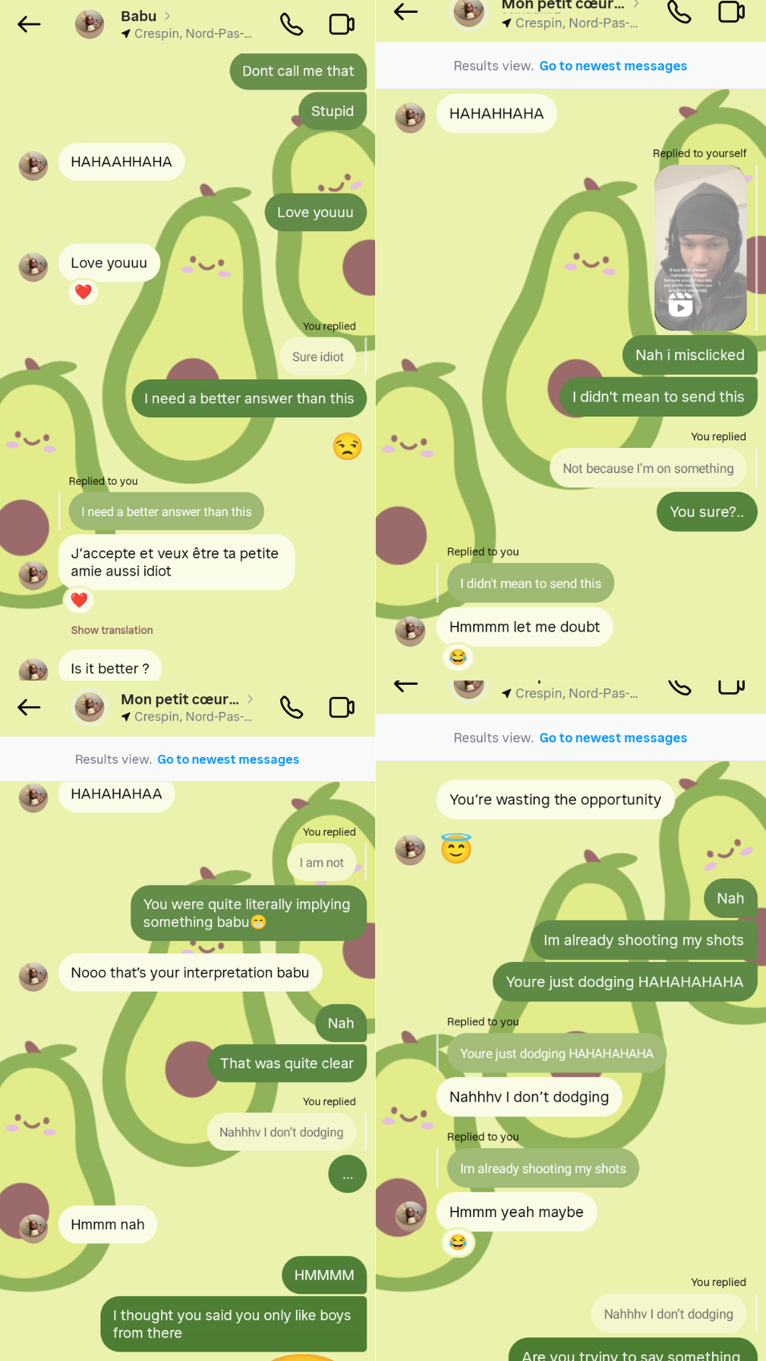 When we first started showing our feelings.